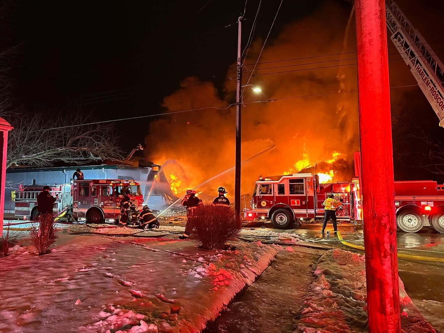 Beloit Business Fire, Beloit Fire Department Photos